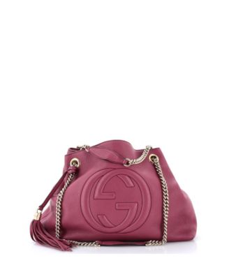 Medium Soho Chain Strap Shoulder Bag Leather