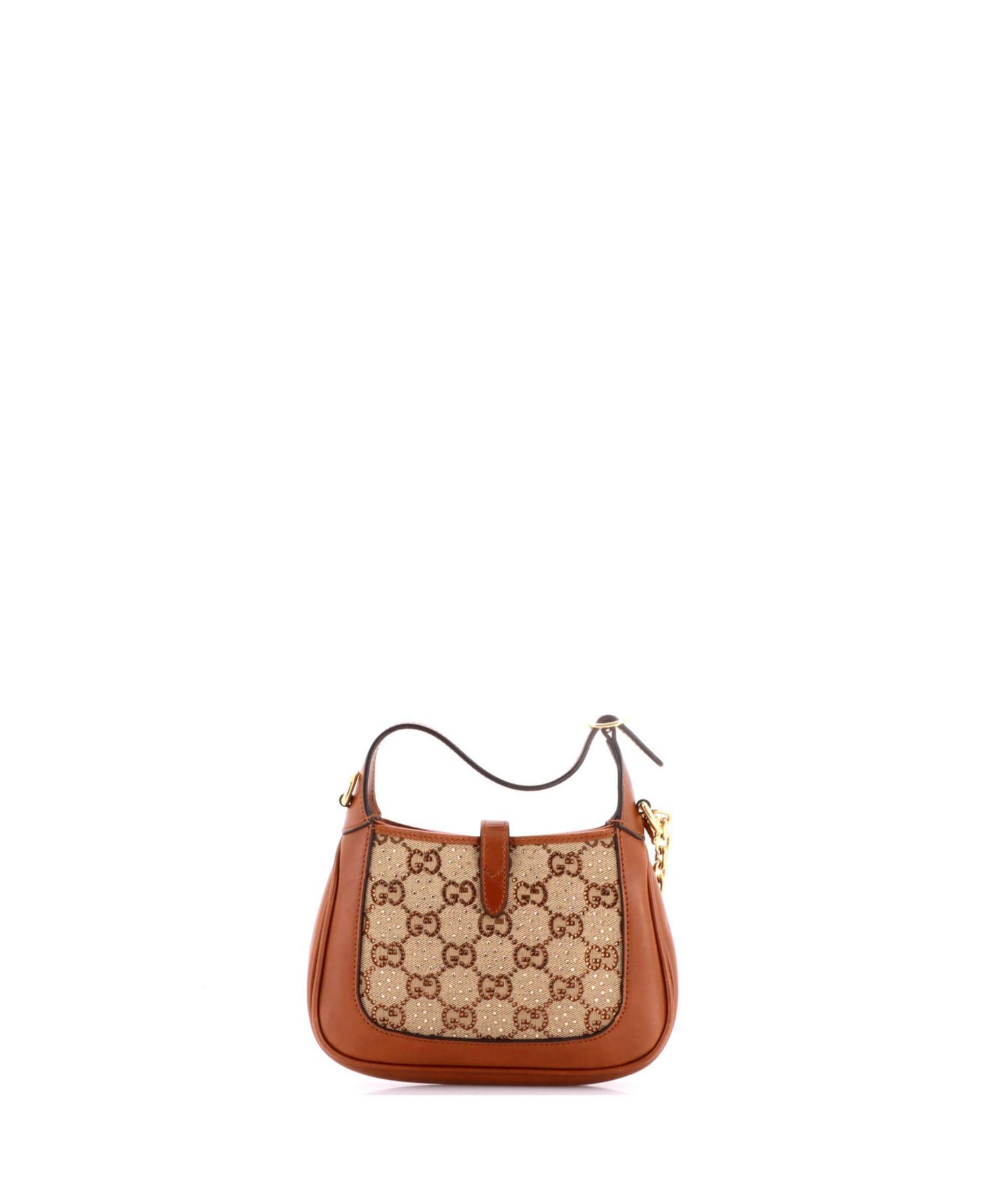 Mini Jackie 1961 Chain Hobo Crystal Embellished GG Canvas
