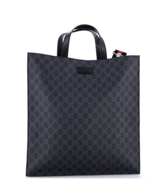 Tall Convertible Soft Open Tote GG Coated Canvas