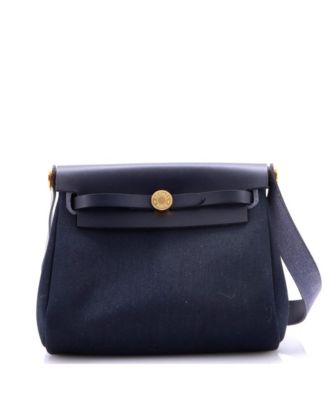 20 Herbag Zip Toile and Leather