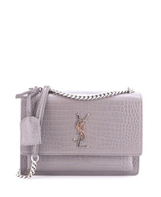 Medium Sunset Crossbody Bag Embossed Leather