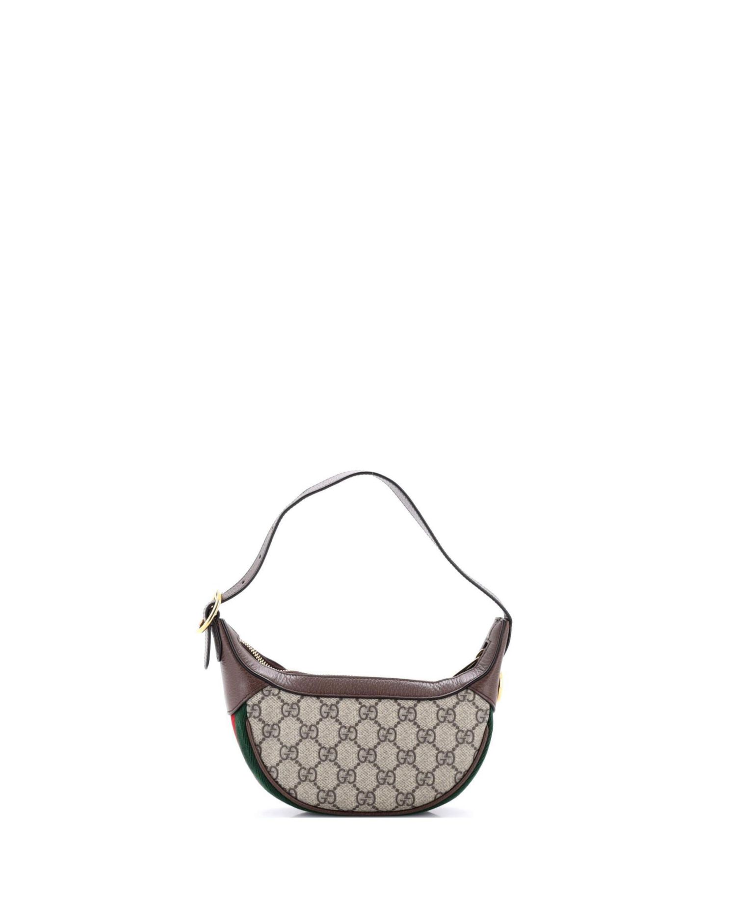 Mini Ophidia Half Moon Bag GG Coated Canvas