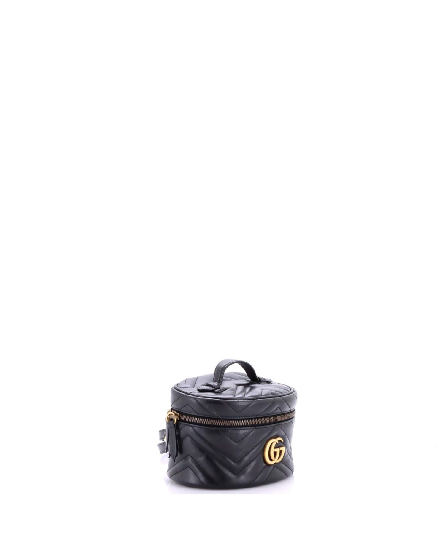 Mini GG Marmont Vanity Backpack Matelasse Leather