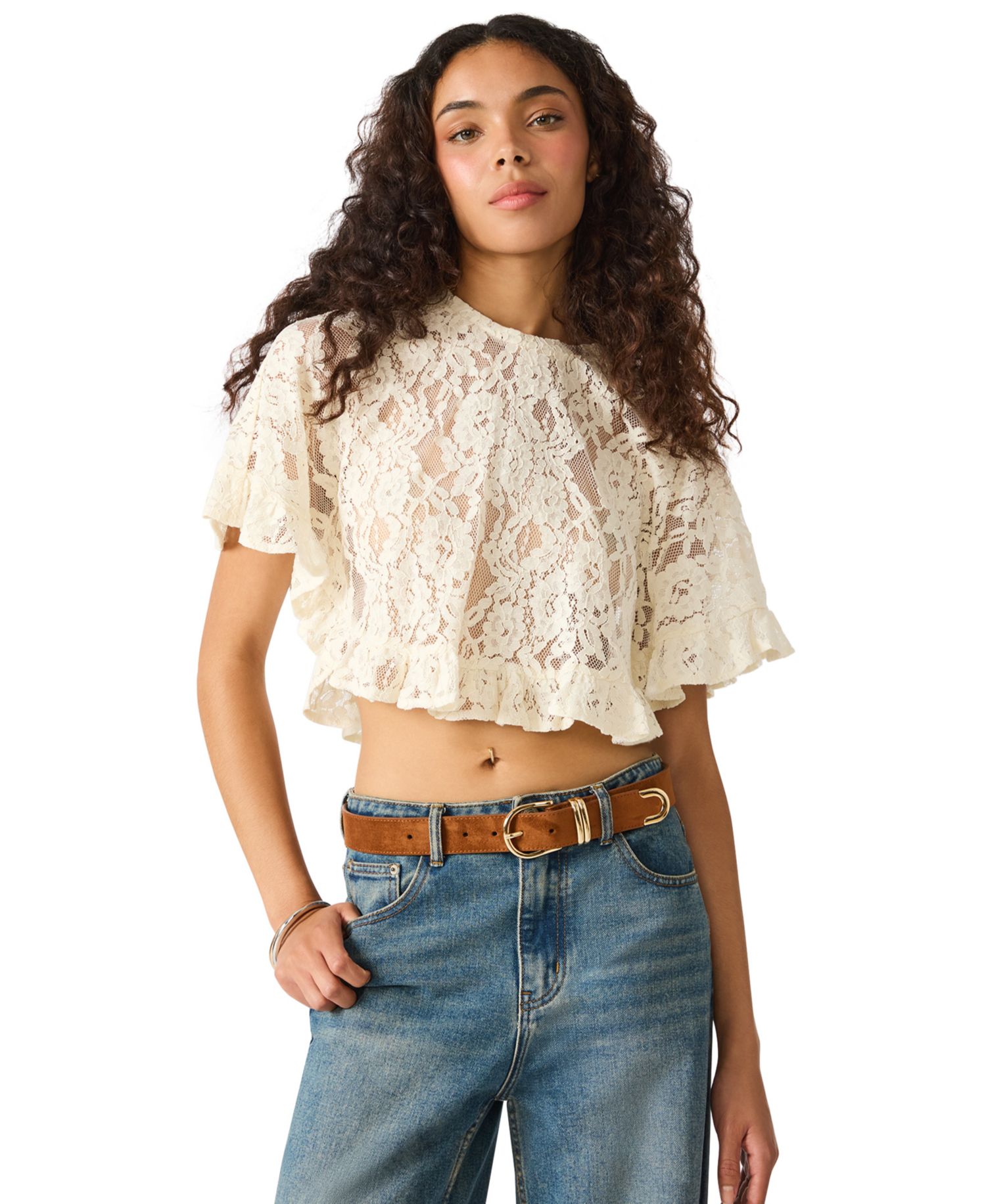 Feathered Edge Stitched Belt