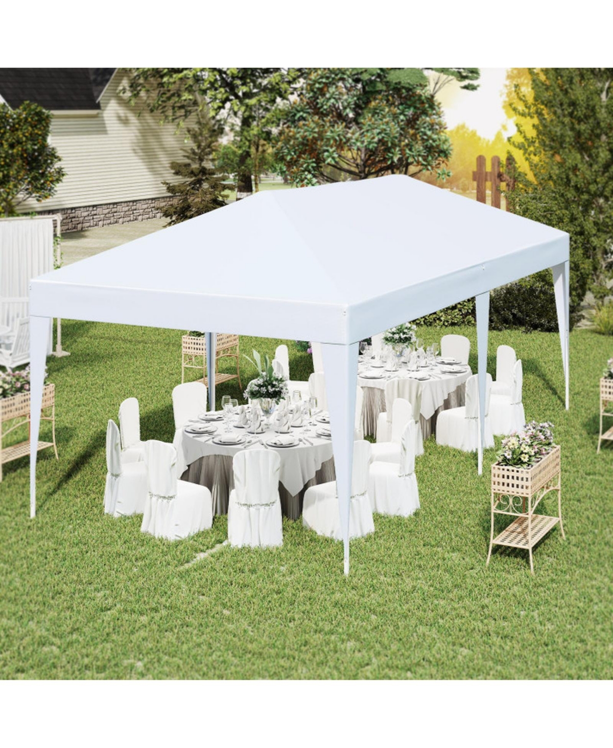Sugift 10 x 20 Feet Pop Up Canopy Tent with Carry Bag for Party Bbq