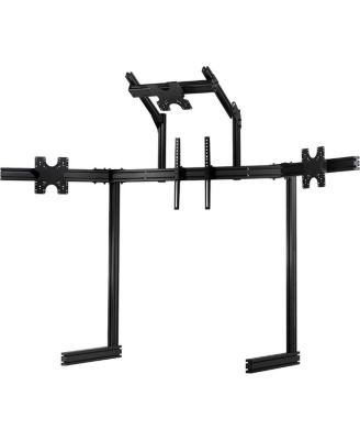 Elite Freestanding Quad Monitor Stand, Black Edition