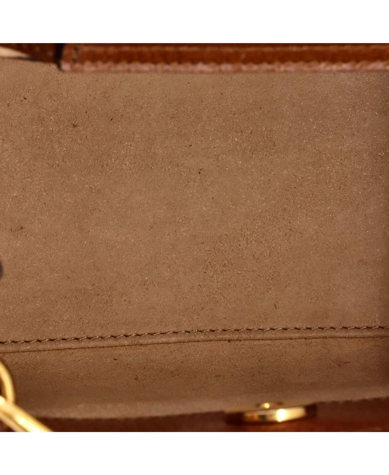 Mini Diana NM Bamboo Handle Tote Leather