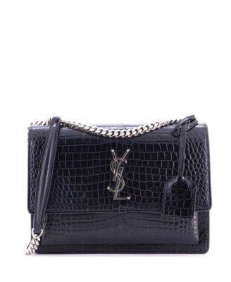 Medium Sunset Crossbody Bag Embossed Leather