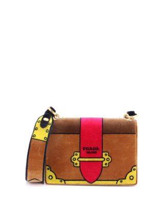 Small Cahier Shoulder Bag Velvet