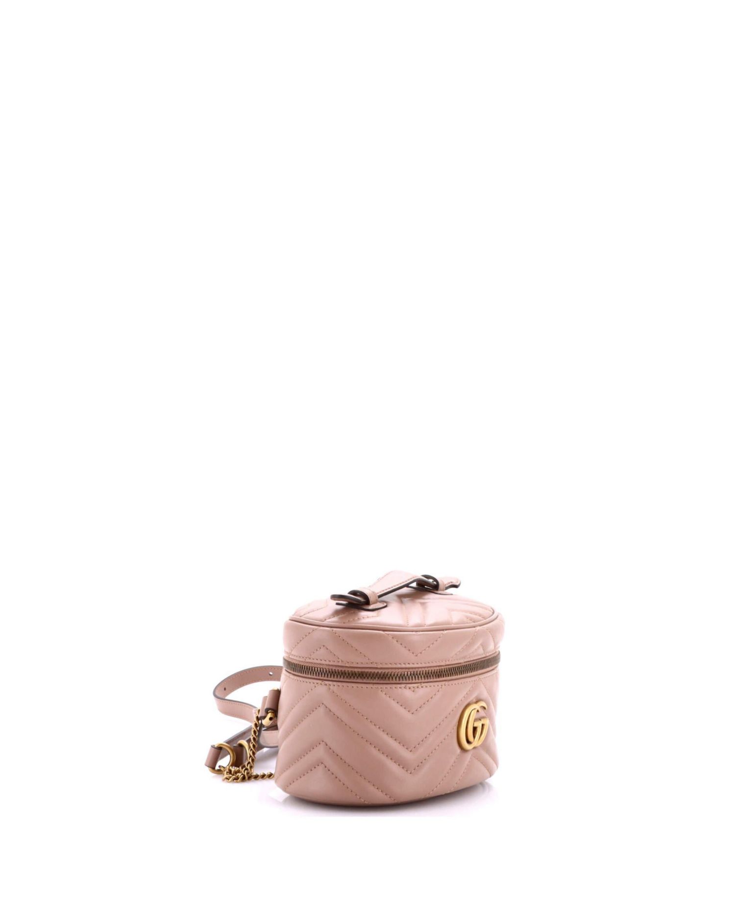 Mini GG Marmont Vanity Backpack Matelasse Leather