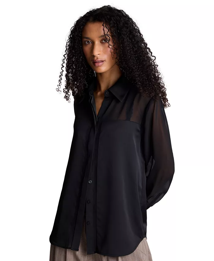 Women's Long-Sleeve Button-Front Shirt - thumbnail 10