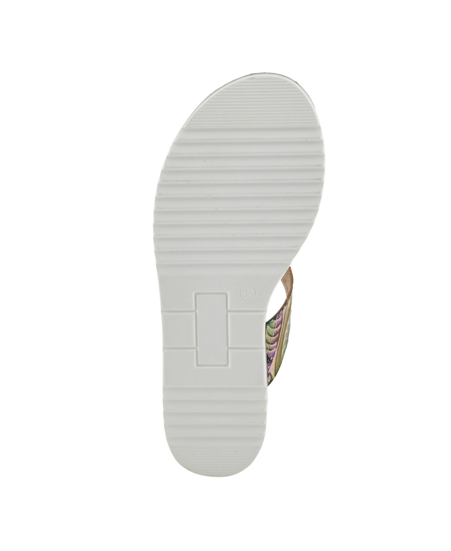 Женские сандалии L'Artiste Spring Step Naomi-Monarch Slides with Leather Upper, цвет: Оливковый разноцветный — фото 6