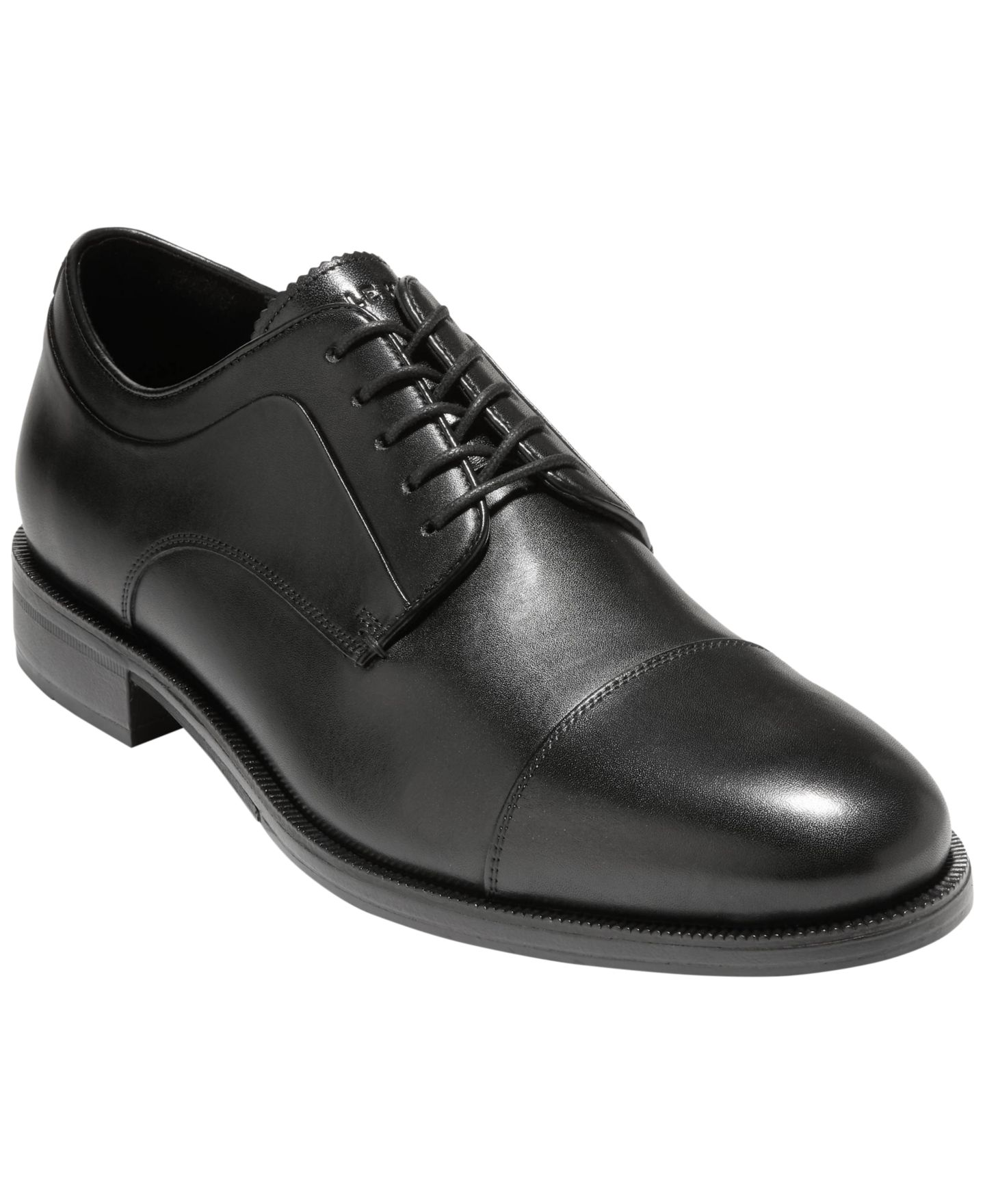 Cole Haan Men's Dean Grand Cap-Toe Oxfords, цвет: Чёрный — фото 1