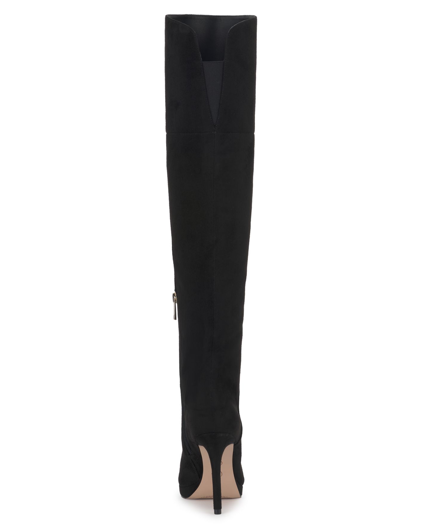 Женские ботинки Jessica Simpson Joriye Wide-Calf Over-the-Knee Stiletto, цвет: Чёрный замшевый — фото 3