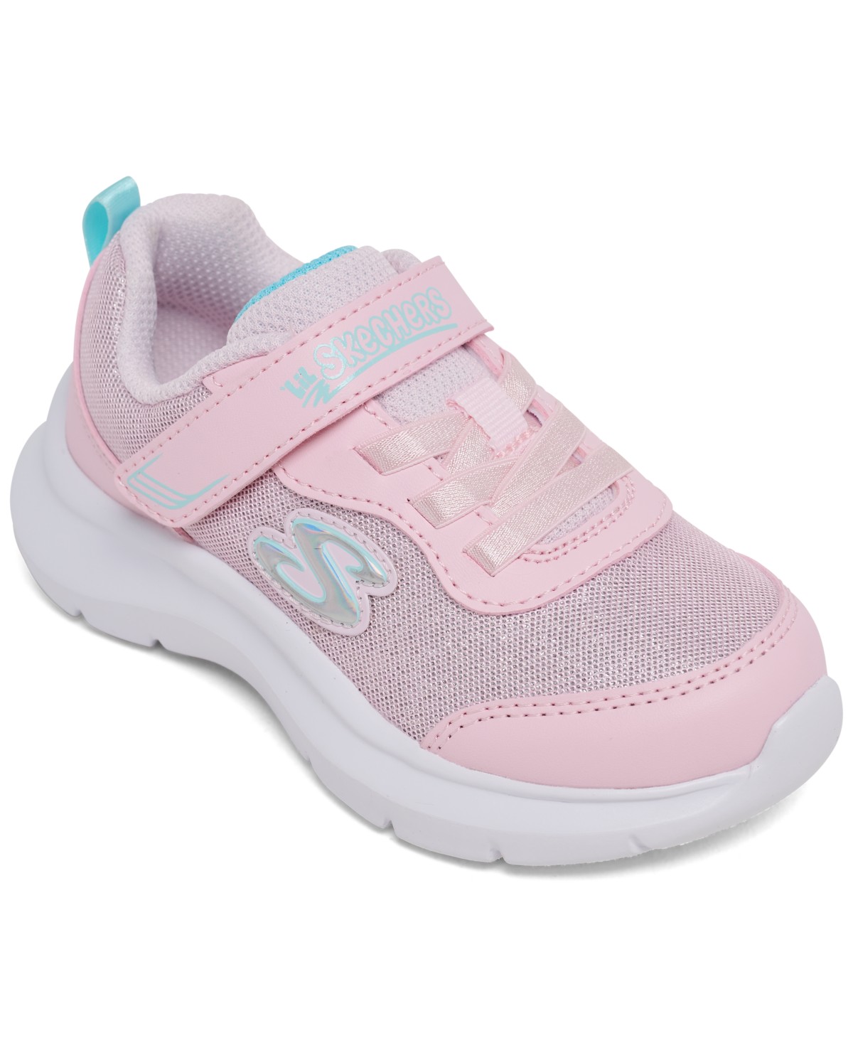 Детские кроссовки Skechers Toddler Girls Skech Fast - Sparkling Sister Fastening Strap Lifestyle Sneakers from Finish Line — фото 1