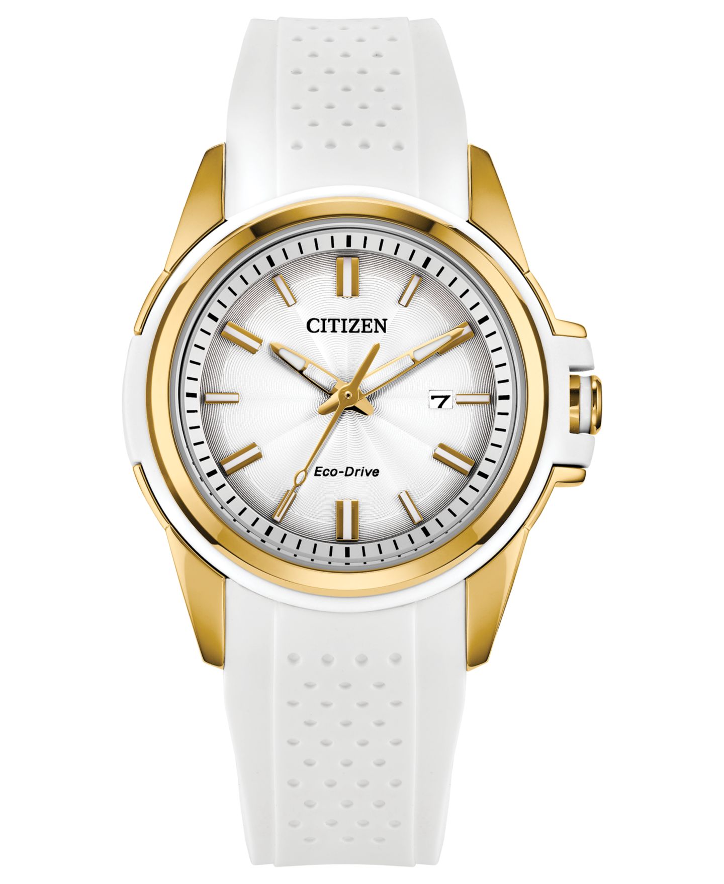 Женские часы Citizen Veya White Silicone Strap Watch 33.4mm — фото 1