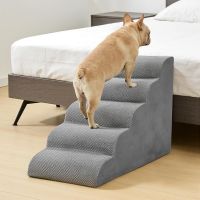 Staircase ramps designed for small dogs and cats, high-density foam curved pet steps, dog steps
