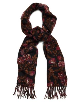 Floral Printed Midweight Scarf