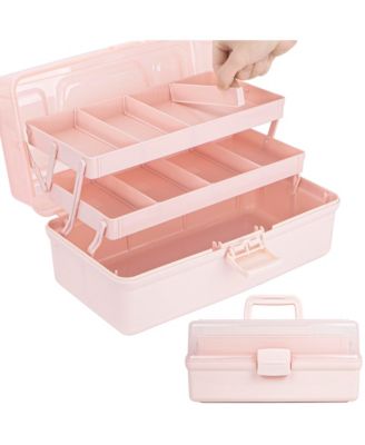 Craft Organizer Box with Adjustable Dividers