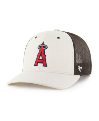 Carhartt x '47 Men's Natural/Brown Los Angeles Angels Undyed Trucker Adjustable Hat