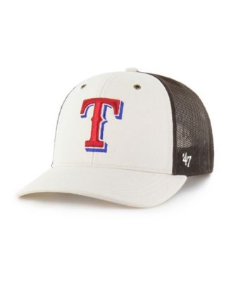 Carhartt x '47 Men's Natural/Brown Texas Rangers Undyed Trucker Adjustable Hat