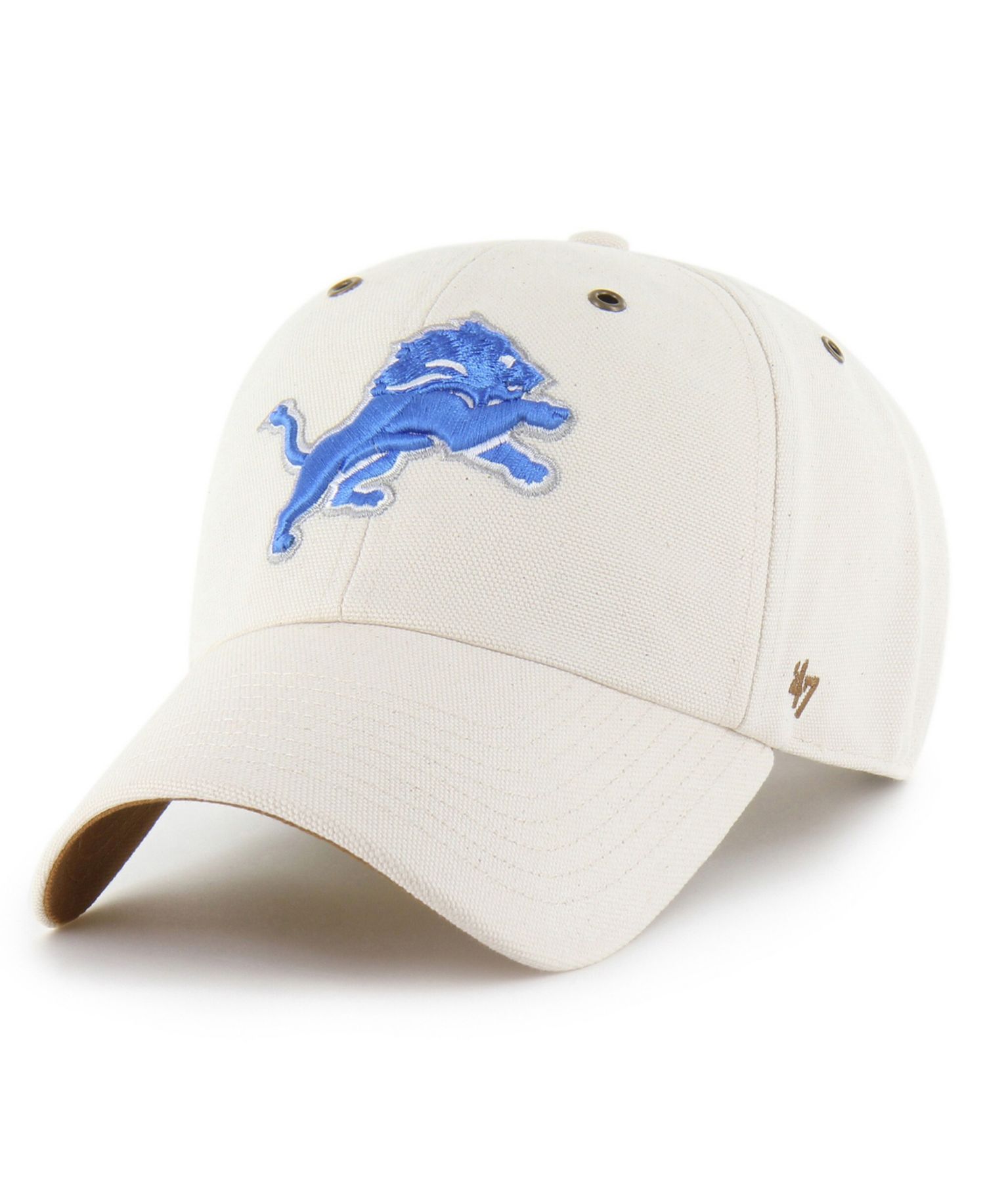 Carhartt x '47 Men's Natural Detroit Lions Undyed Clean Up Adjustable Hat