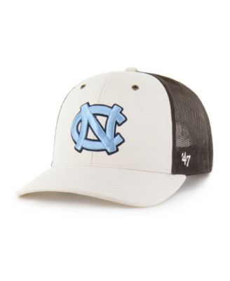 Carhartt x '47 Men's Natural/Brown North Carolina Tar Heels Undyed Trucker Adjustable Hat