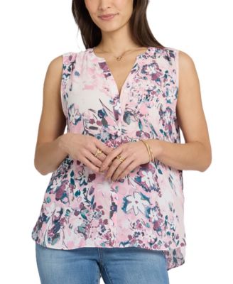 Women's Sleeveless Pintuck Top