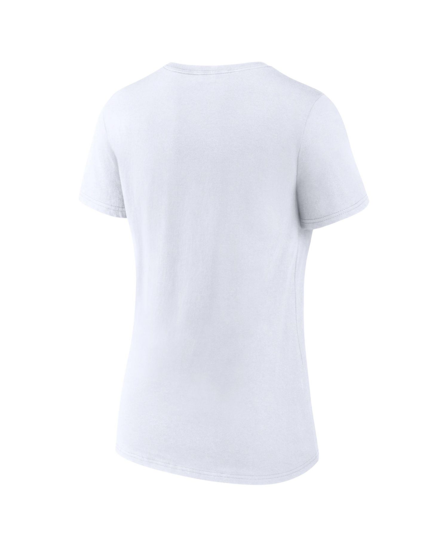 Women's White New York Knicks 2026 NBA Finals Champions Hometown V-Neck T-Shirt