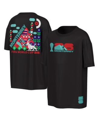 Men's Black FIFA World Cup 2026 Monterrey Big City Poster T-Shirt