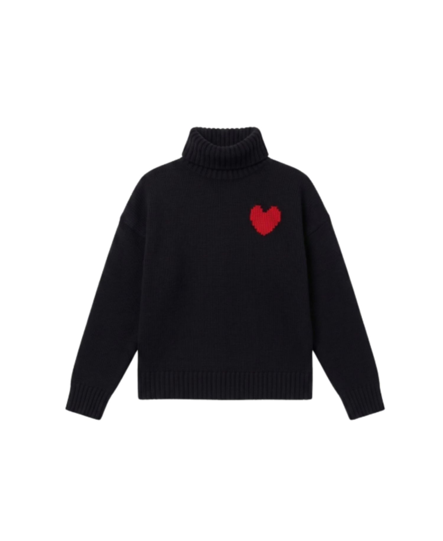 Women's Merino Heart Rollneck Sweater
