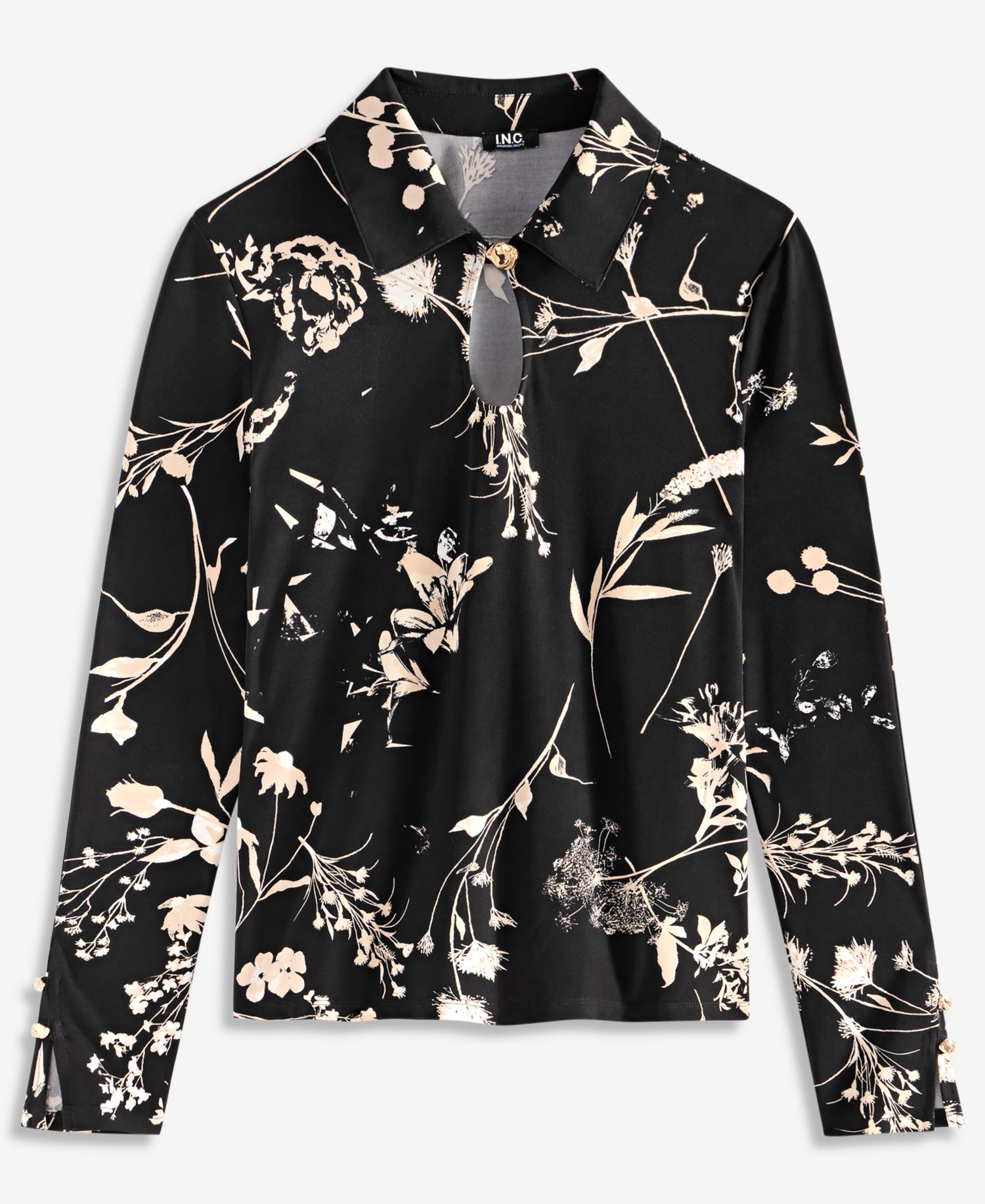 Women's Print Long-Sleeve Blouse
