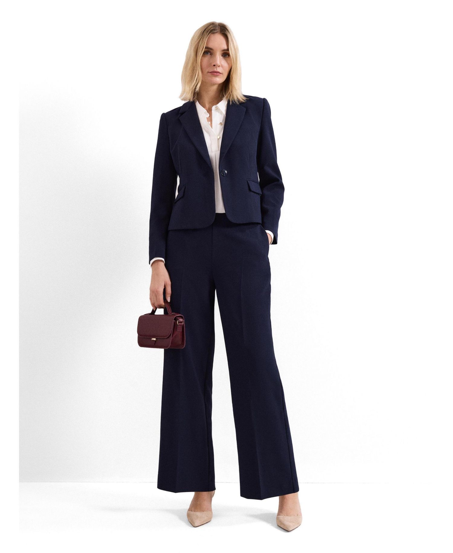 Women's Aubrie Single Button Cropped Blazer