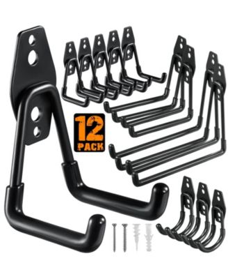 Heavy Duty Steel Wall Mount Organizer for Tools Ladders Hose Bikes Ropes Bulk Items