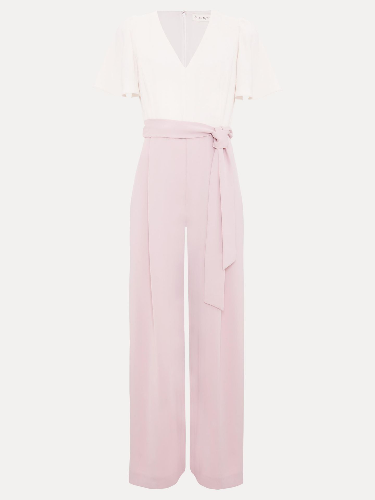 Женский комбинезон Phase Eight Kallie V-Neck Wide Leg Jumpsuit, цвет: Средний розовый — фото 7
