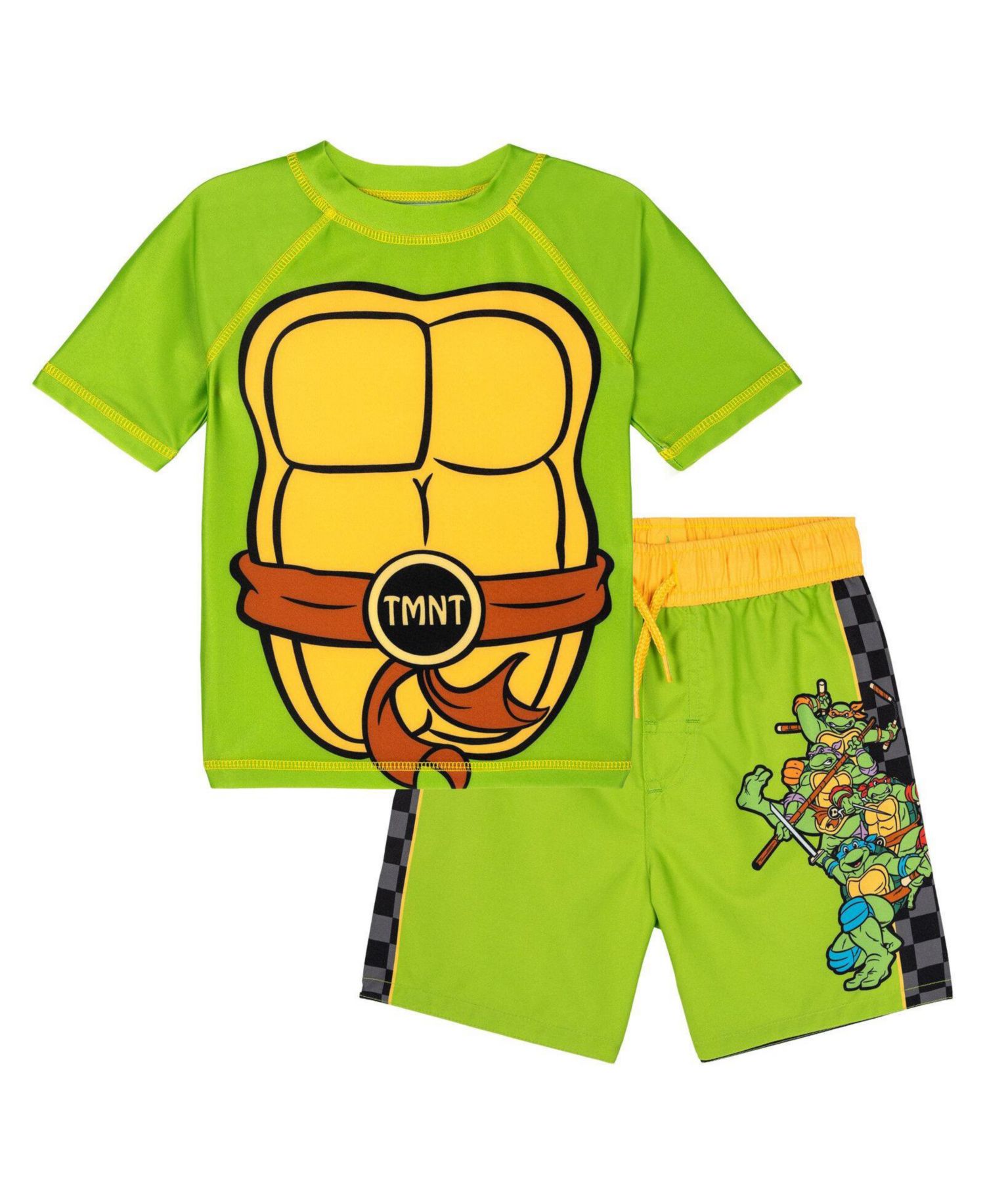 Boys 2-Piece Swimwear Rash Guard and Swim Trunks Set
