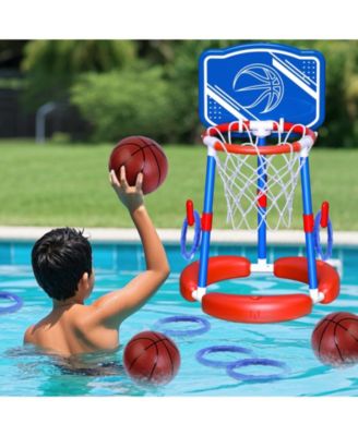 Pool Basketball Hoop Ring Toss Floating Games