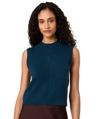 Women's Babysoft Vertical Tick Sleeveless Knit Top