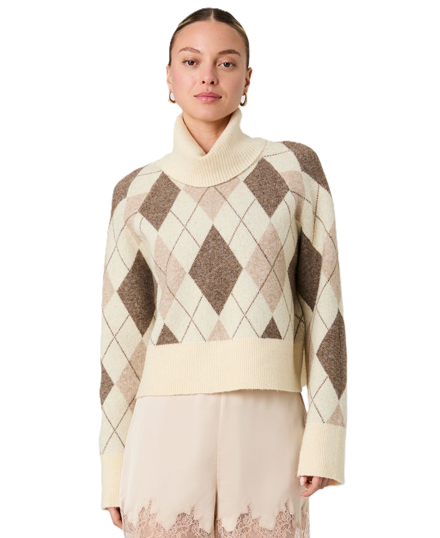Women's Oversized Turtleneck Top