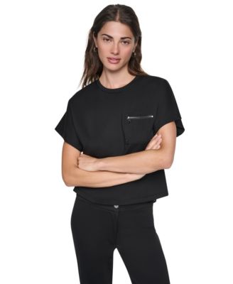 Women's Dolman-Sleeve Zip-Pocket Shirt