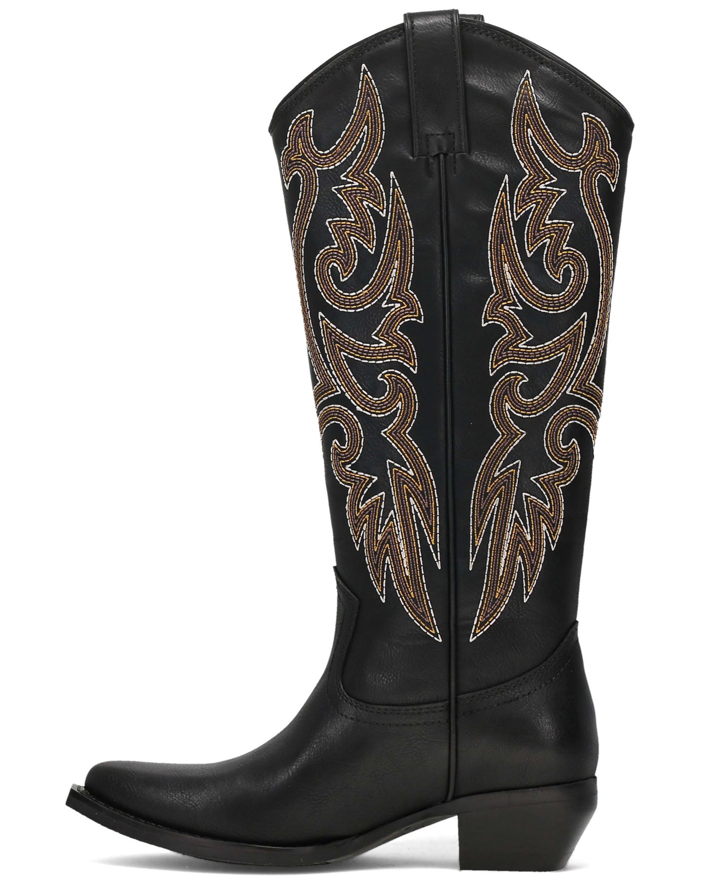 Женские ботинки Frye and Co. Irlene Deco Stitch Knee High Western, цвет: Чёрный — фото 6