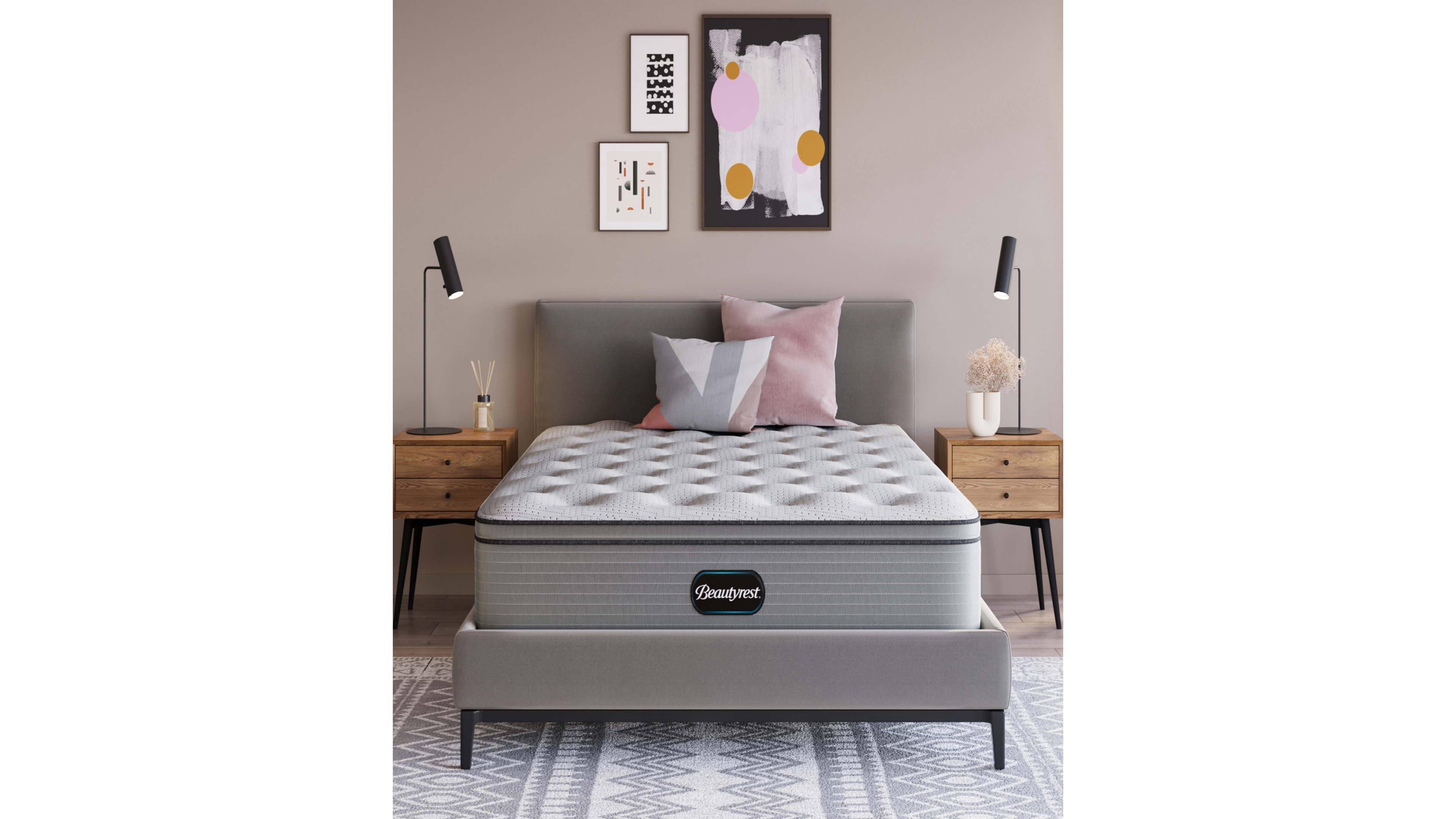 Beautyrest Colt Park 13.75" Medium Pillow Top Mattress Set, Full