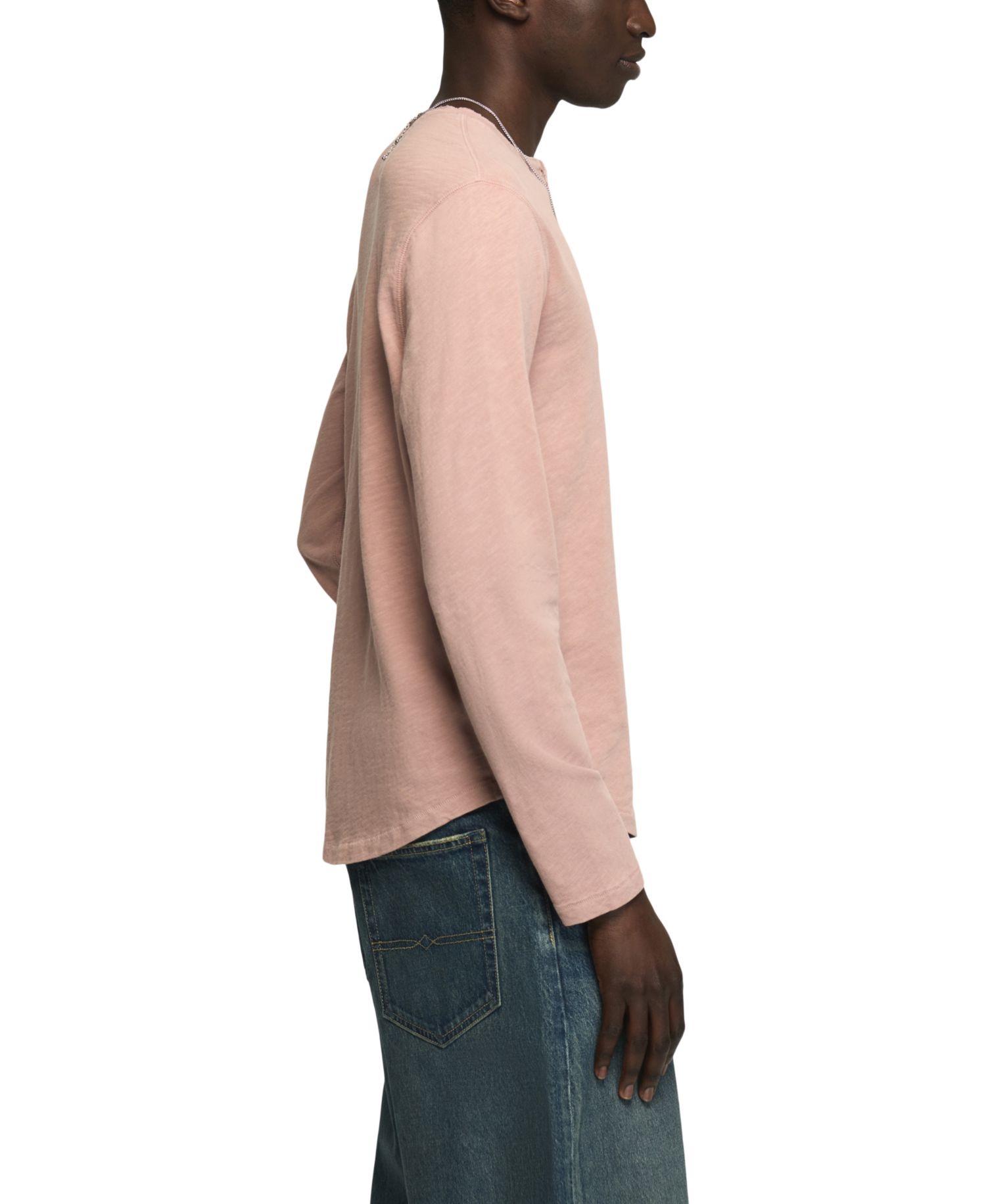 Men's Long-Sleeve Weekend Slub Henley Shirt