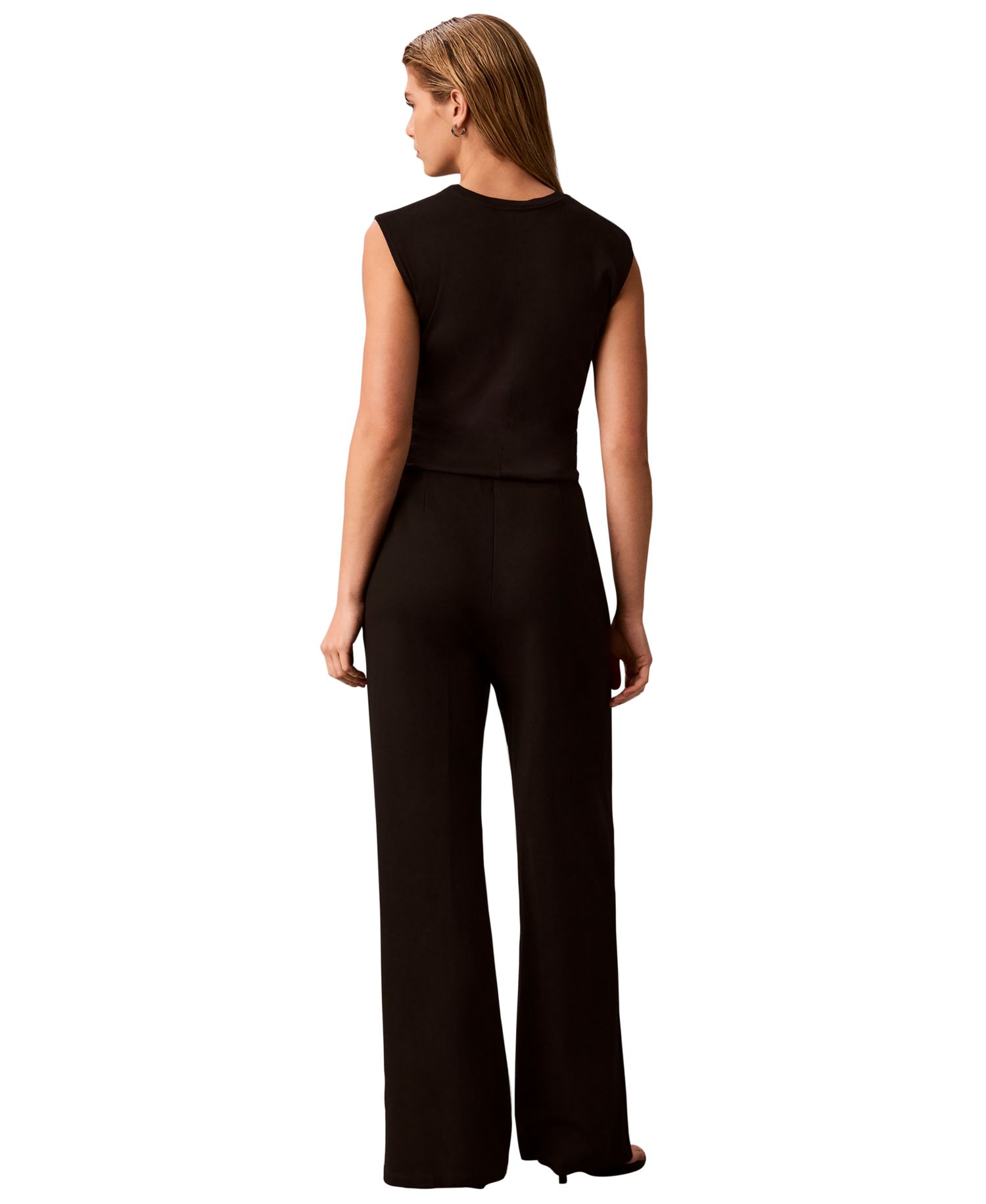 Petite High-Waisted Pull-On Wide-Leg Pants