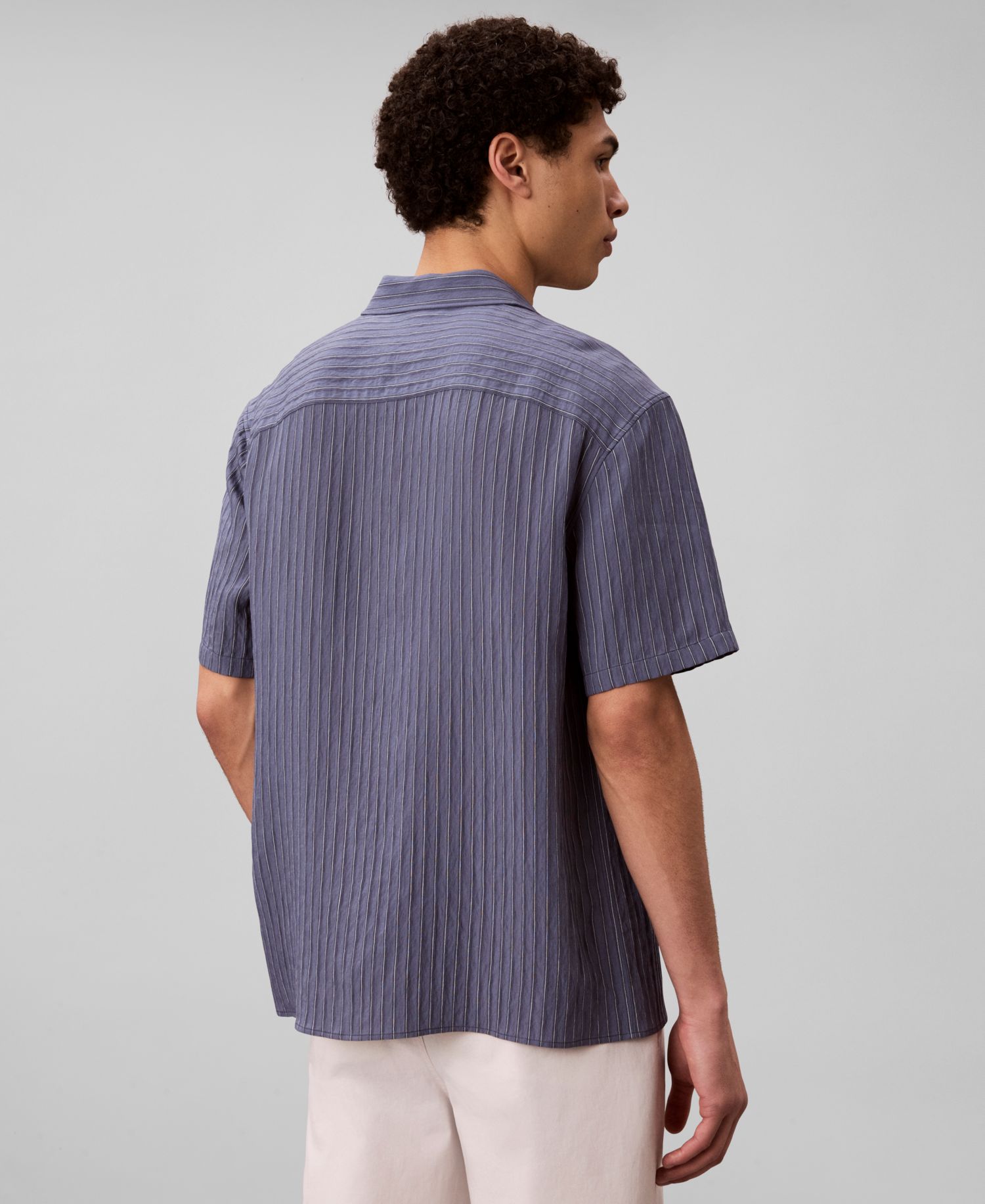 Men's Yarn-Dyed Stripe Classic-Fit Shirt
