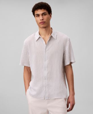 Men's Yarn-Dyed Stripe Classic-Fit Shirt