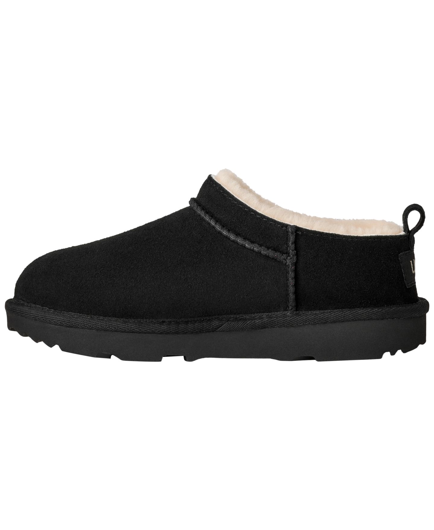 Детские ботинки UGG® Classic Micro Slip-On Booties, цвет: Чёрный — фото 6