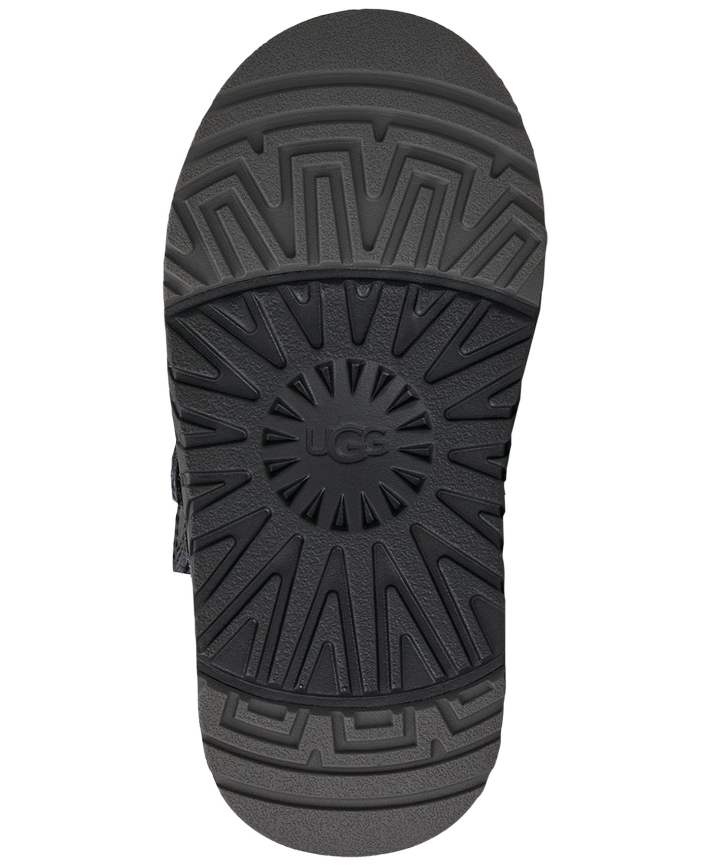 UGG® Детские кроссовки UGG Rennie с двойными швами и круглым носком для девочек, цвет: Чёрный — фото 5