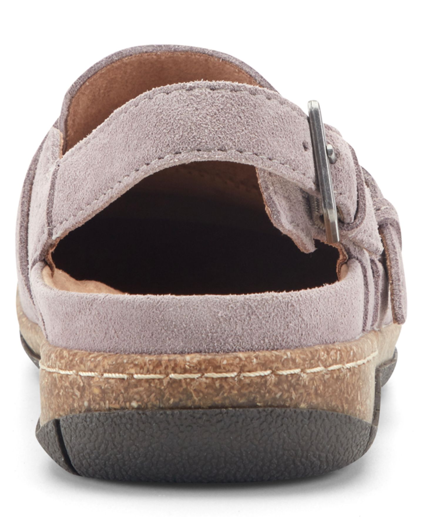 Женские сабо Earth Elmonte Buckles Slingback, цвет: Фиолетовый замшевый — фото 3