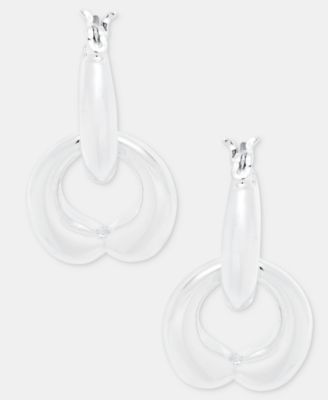 Puffy Linked Drop Earrings